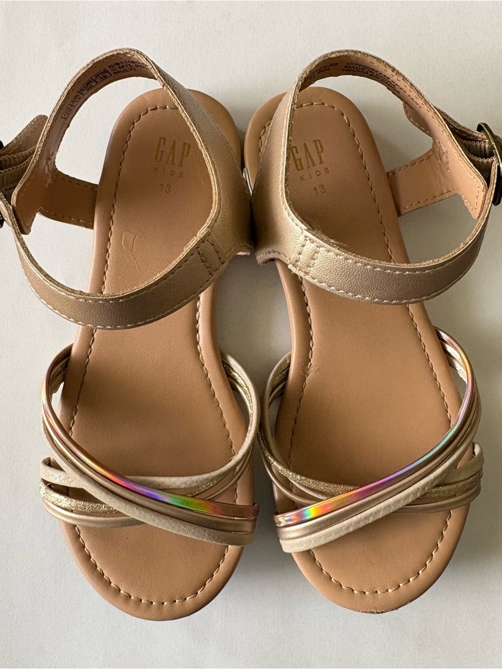 Gap Kids’ Metallic Strappy Sandals